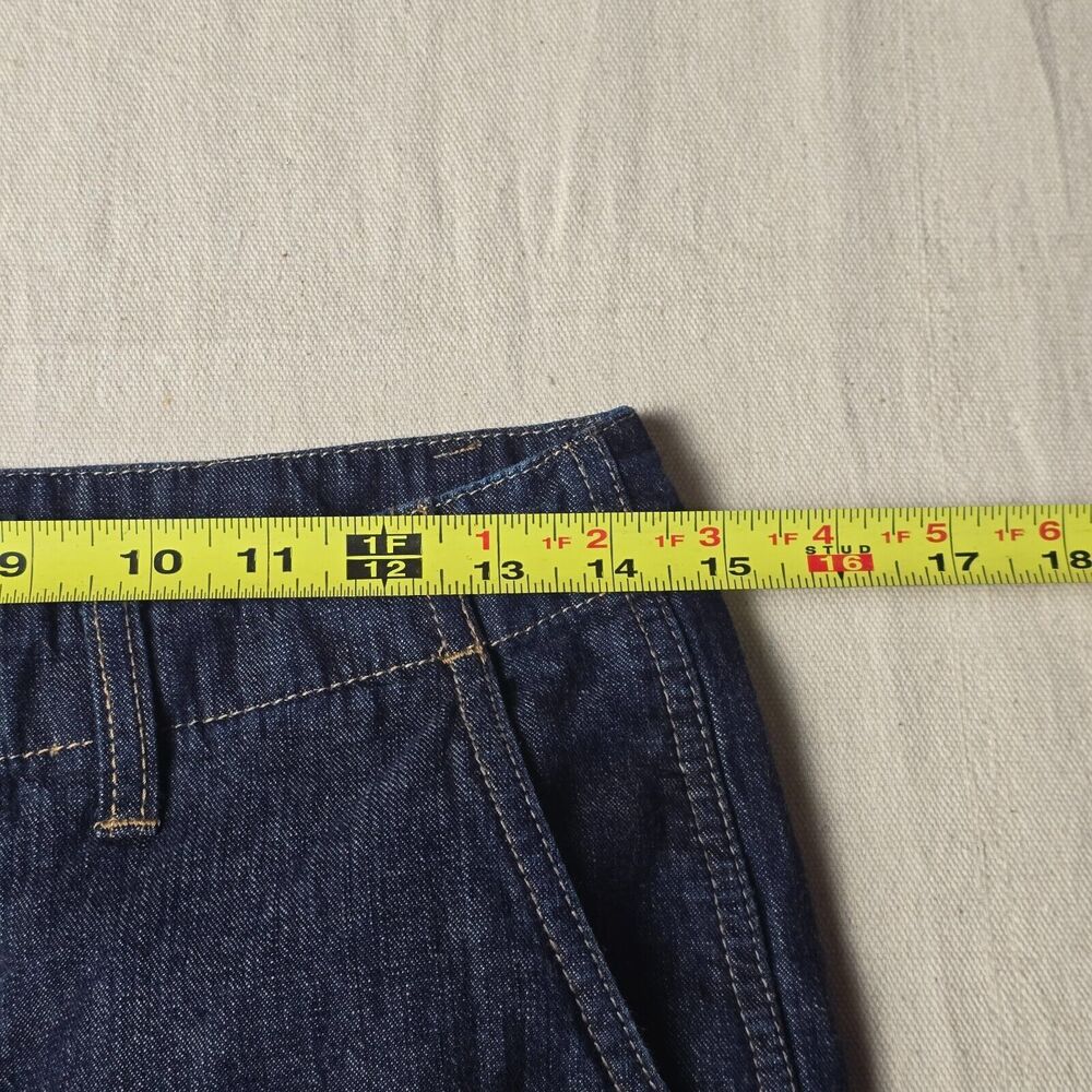 Lauren Jeans  Co Womens 2 Mid Rise Denim Blue Dark Straight Zip‎ Pants - Picture 4 of 16